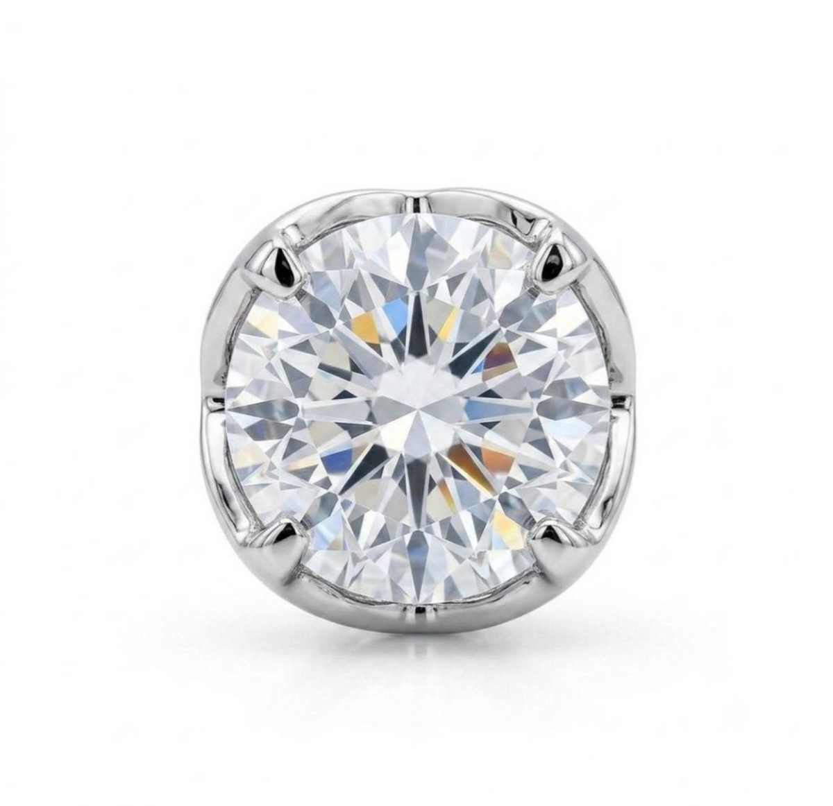 2ct Diamond Studs - 14K Solid White Gold