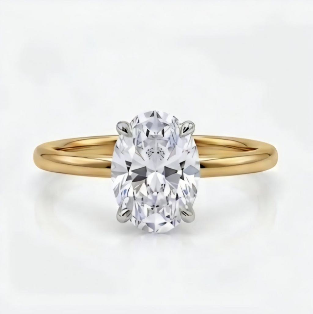 1.55ct Solitaire Diamond, 18K Solid Yellow Gold wedding ring
