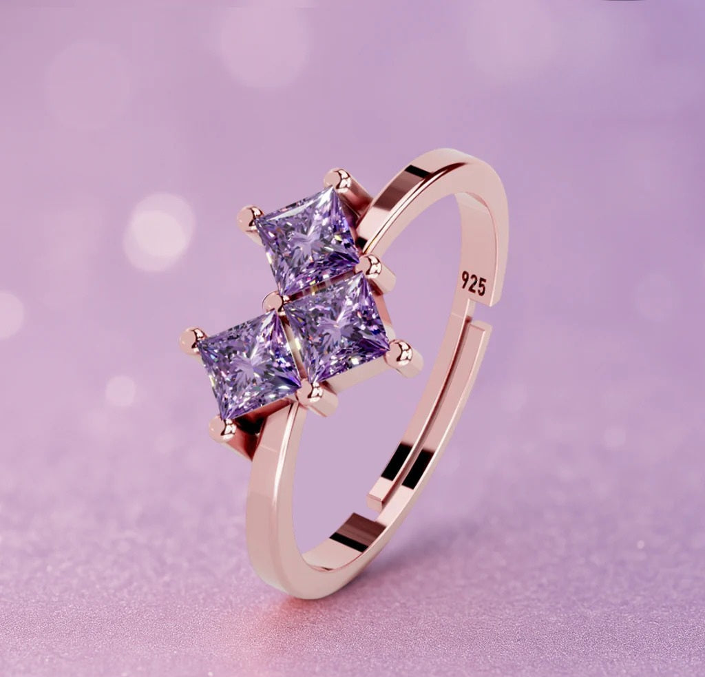 LUSO 92.5% Pure Sterling Silver 24K Gold Plated Elegant Pearl Design Adjustable Ring