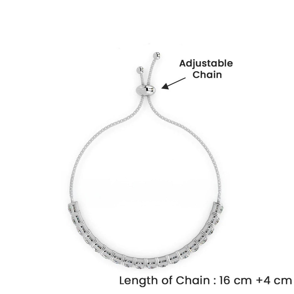 LUSO 92.5% Pure Sterling Silver Adjustable Bracelet