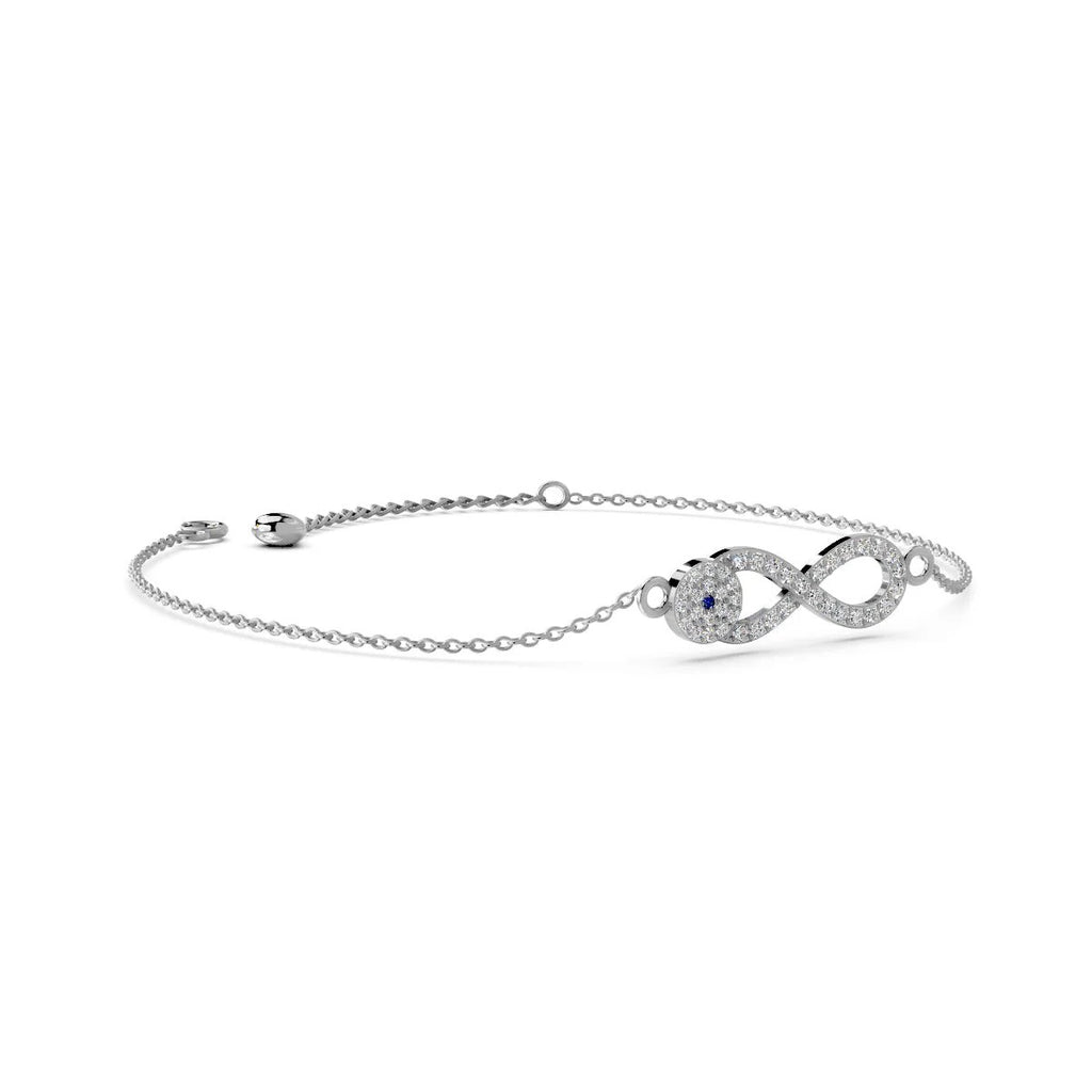 LUSO 92.5% Pure Sterling Silver Infinity Bracelet