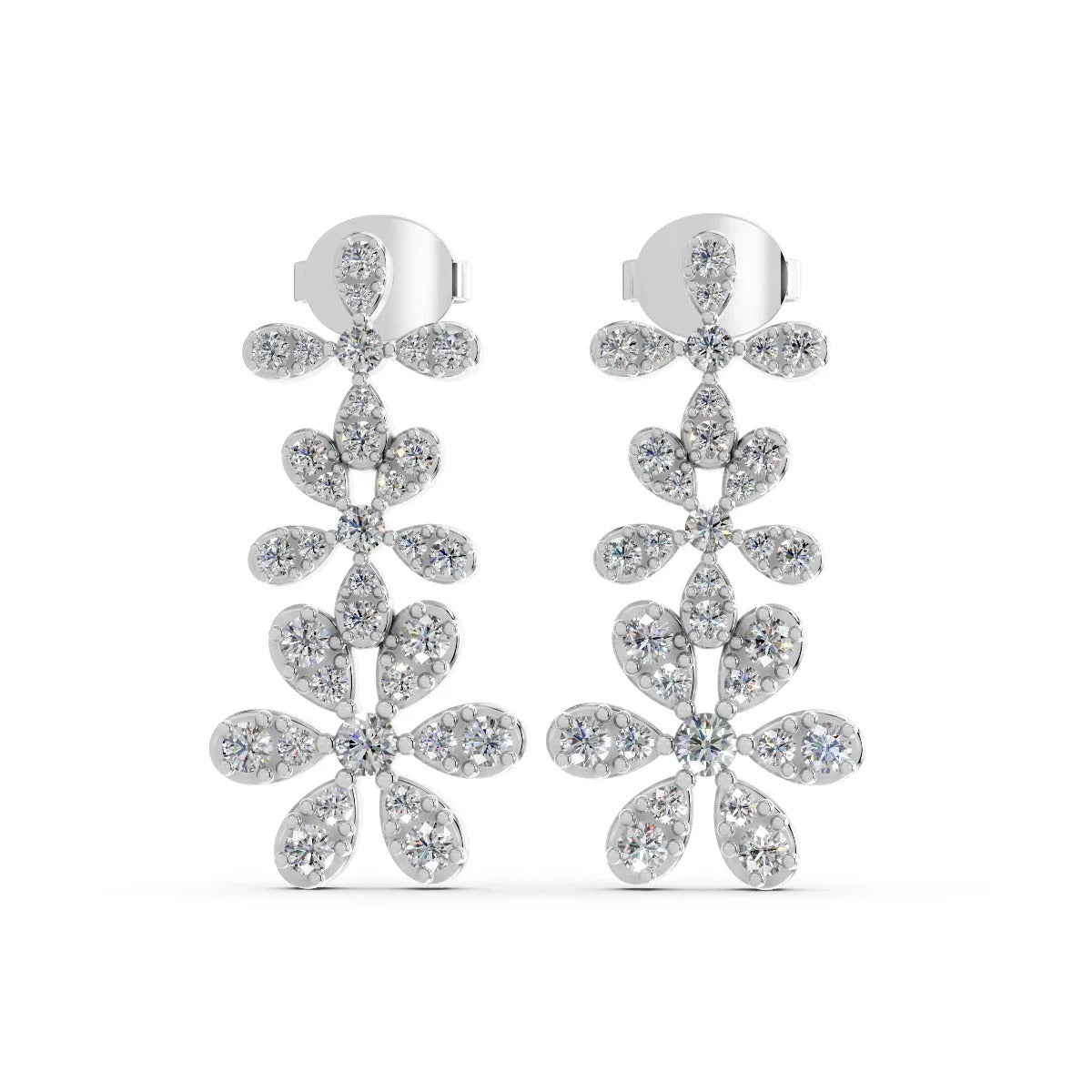 LUSO 92.5% Sterling Silver Necklace & Earring Set