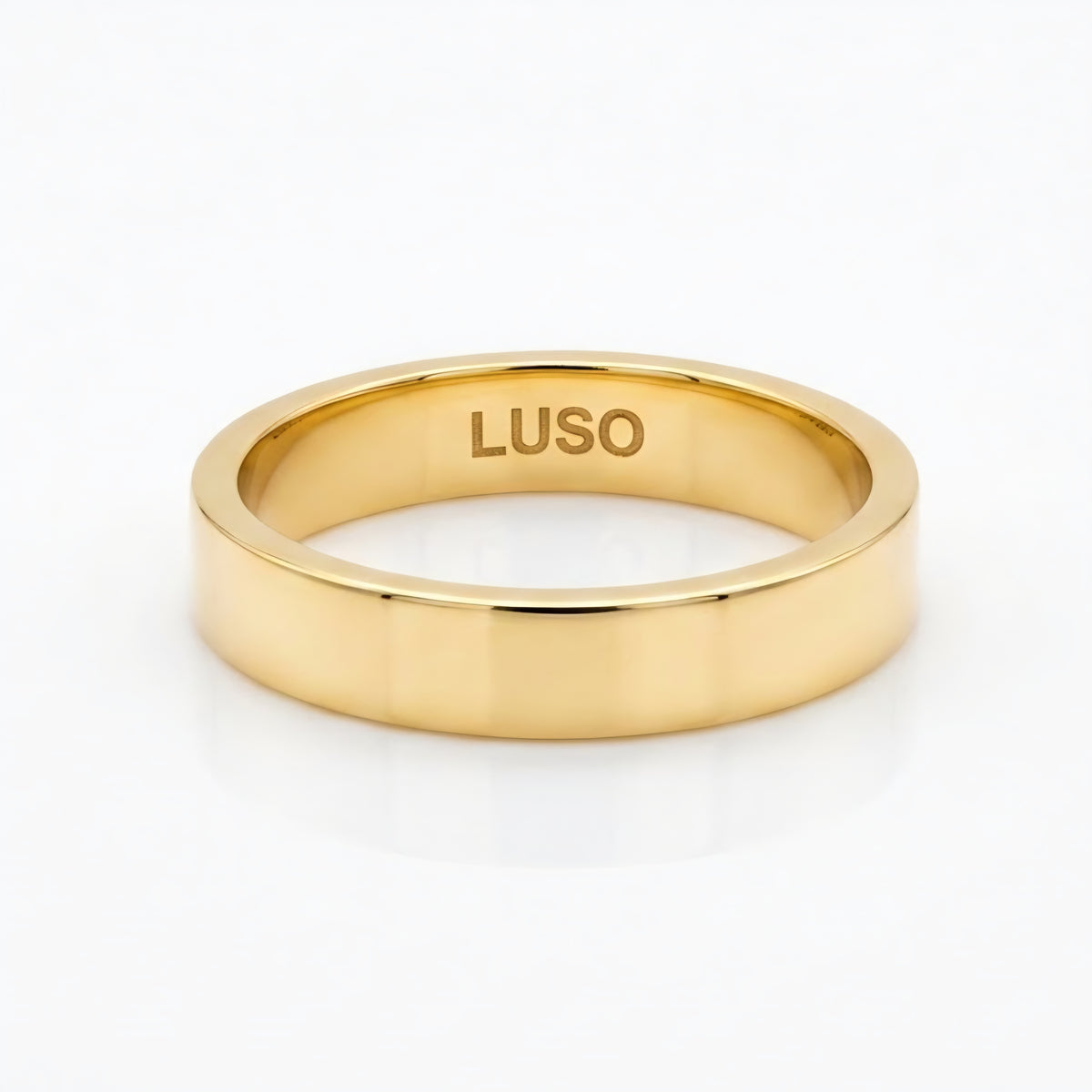 9K Solid Yellow Gold Mens Ring Band