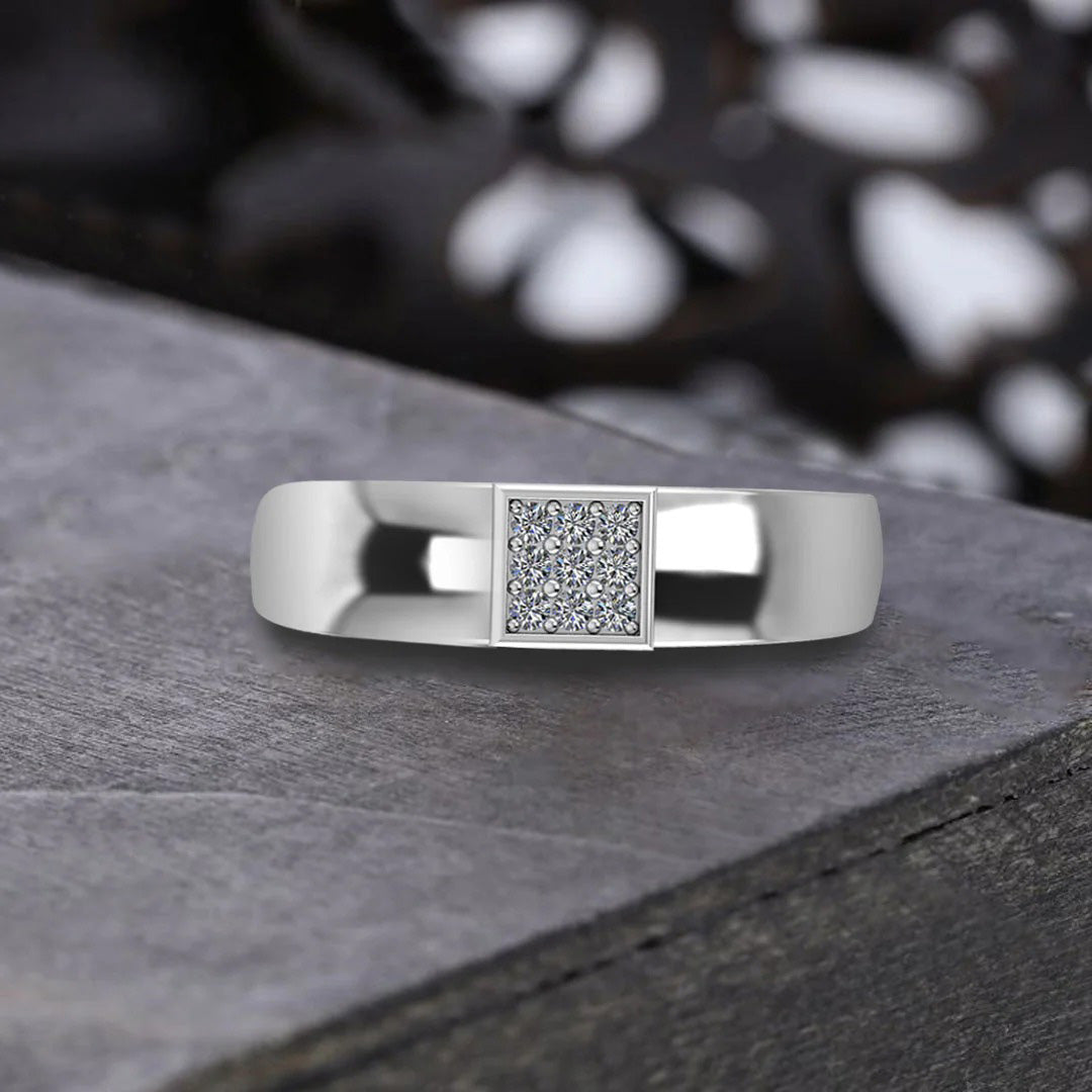 LUSO 92.5% Pure Sterling Silver Classy Status Special Rings for Men